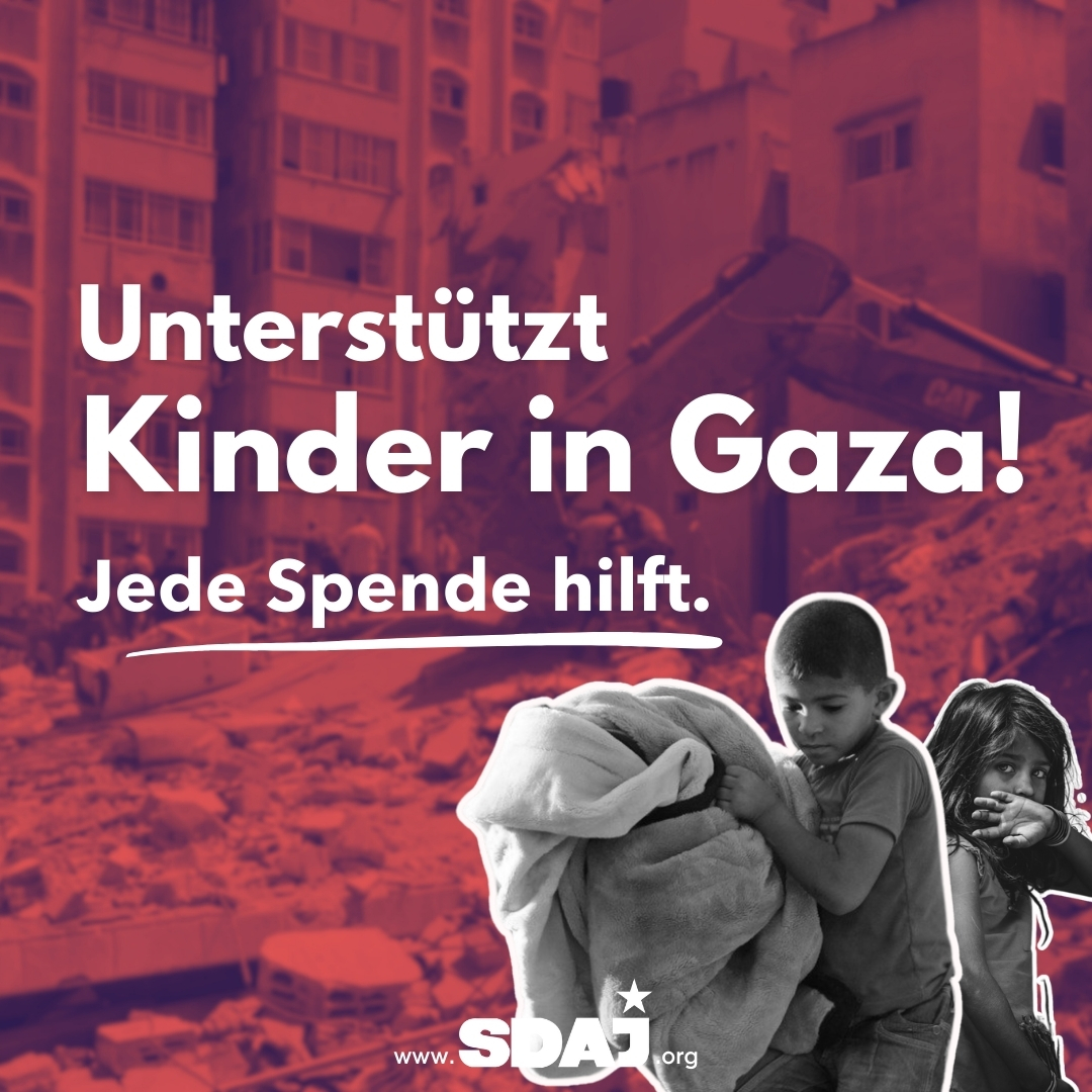Unterstützt Kinder in Gaza! Jede Spende hilft.